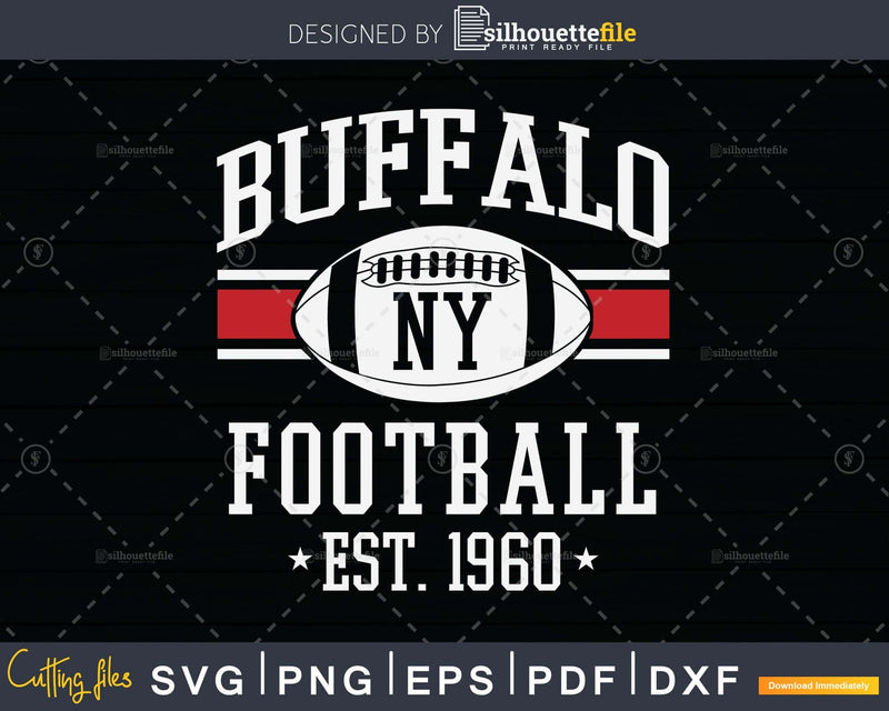 Vintage Buffalo New York NY Football Mafia Sports svg png