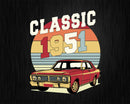 Vintage Classic Car 1951 71st Birthday Retro T-shirt Design