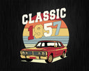 Vintage Classic Car 1957 65th Birthday Retro T-shirt Design