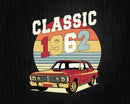 Vintage Classic Car 1962 60th Birthday shirt design