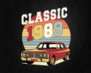 Vintage Classic Car 1989 33rd Birthday Svg Retro T-shirt