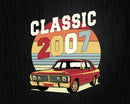 Vintage Classic Car 2007 15th Birthday Svg Retro T-shirt