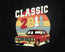 Vintage Classic Car 2011 11th Birthday Svg Retro T-shirt