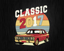 Vintage Classic Car 2017 5th Birthday Svg Retro T-shirt