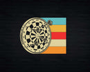 Vintage Darts Dartboard Bullseye Arrow Dart Lovers Svg Png