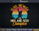 Vintage Elko Nevada Mountain Hiking Svg Dxf Cut Files