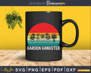 vintage Garden Gangster Gardening Shirt For Gardener Svg