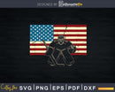 Vintage Ice Hockey Goalie T-shirt USA Flag Gift For Svg Png