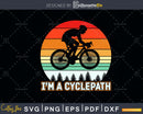 Vintage I’m A Cycle Path Cyclist Mountain Biking Bike