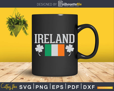 Vintage Ireland Flag Svg Png Digital Files