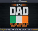 Vintage Irish Dad Ireland Flag Design For Father’s Day