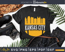 Vintage Kansas City-Football KC Skyline Missouri svg png