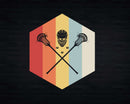 Vintage Lacrosse Gift Helmet And Sticks Svg Digital Cut
