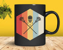 Vintage Lacrosse Gift Helmet And Sticks Svg Digital Cut