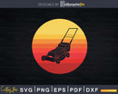 Vintage Lawn Mower Gardener Landscaper Retro Svg Dxf Cut