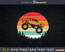Vintage Monster Truck Retro Svg T-shirt Design Files