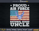 Vintage Proud Air Force National Guard Uncle With American