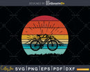 Vintage Retro Biker Mountain Bike svg design printable cut