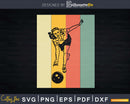 Vintage Retro Bowling Girl Svg Cricut Cut Files