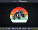 Vintage Retro Monster Truck Racing Svg Cut Files