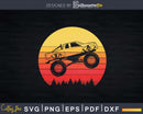 Vintage Retro Monster Truck Svg T-shirt Design Files