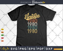 Vintage Retro Pop Born In 1980 43 Yrs Old 43rd Birthday