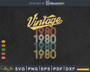 Vintage Retro Pop Born In 1980 43 Yrs Old 43rd Birthday