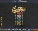 Vintage Retro Pop Born In 1981 42 Yrs Old 42nd Birthday