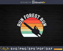 Vintage Retro Run Forest Lumberjack Chainsaw Svg Cricut