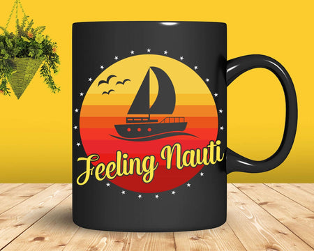 Vintage Retro Sailboat Boating Boat Sailor Svg Png T-shirt
