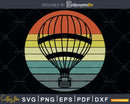 Vintage retro style air balloon svg design printable cut