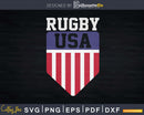 Vintage Rugby USA Eagle Shield Svg Dxf Cut Files