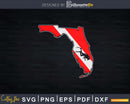 Vintage Scuba Dive Florida State Diving Flag Svg Png Cricut