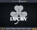 Vintage Style Lucky Clover St Patrick’s Day Svg Png