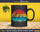 Vintage Sunset Mountains Nature Mountaineers Svg Dxf Cut