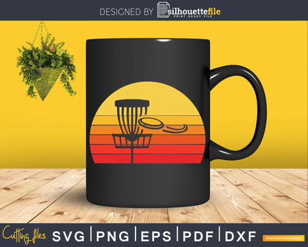 Vintage Ultimate Frisbee T Shirt Disc Golf Svg Png Dxf Cut