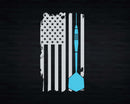 Vintage USA American Flag for Dart Players Svg Png T-shirt