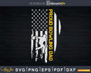 Vintage USA American Flag Proud Bowling Dad Silhouette Svg