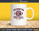 Vintage Washington Football DC svg png dxf digital cutting