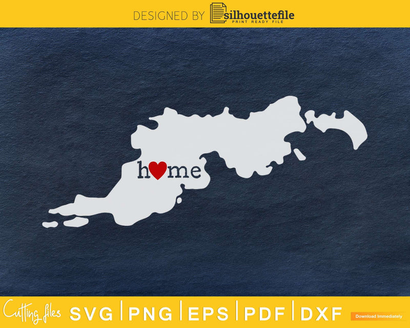 Virgin Islands VI Home Heart Native Map svg cricut cut png