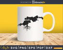 Virgin Islands VI Roots Home Native Map svg cricut cut