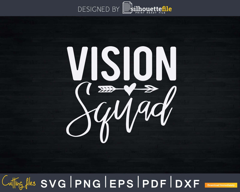 Vision Squad Eye Doctor Optometrist Optometry Svg Png Dxf