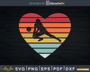 Volleyball Gifts for Teen Girls Retro Vintage Heart svg