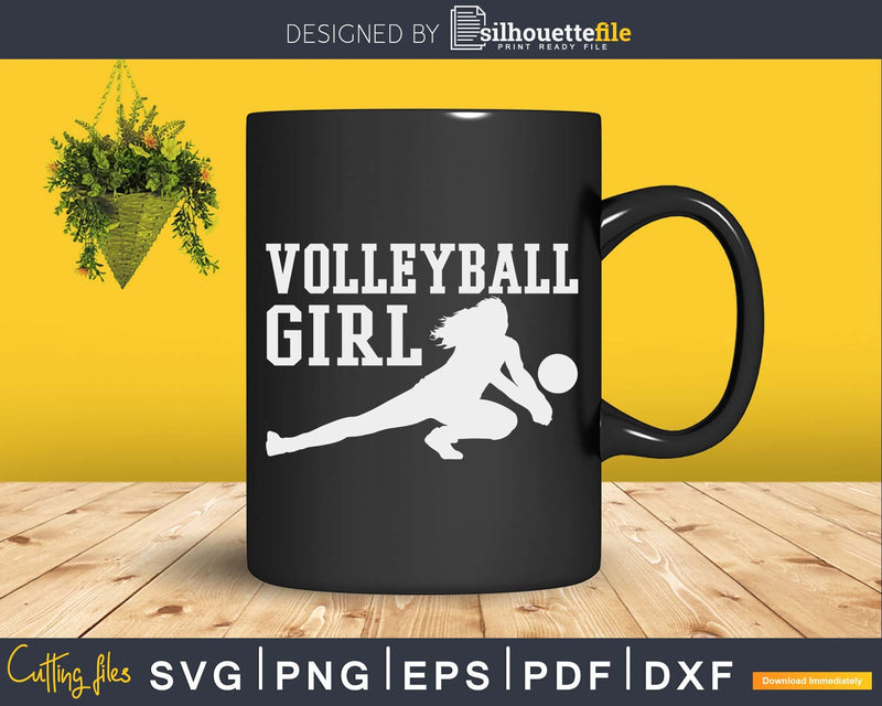 Volleyball Girl t-shirts svg cricut files for cutting