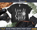 Volleyball Love At First Spike Sportive Girl svg cutting