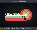 Volleyball Vintage Retro Design svg cricut files
