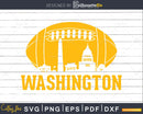 Washington Football DC Skyline svg png dxf t-shirt design