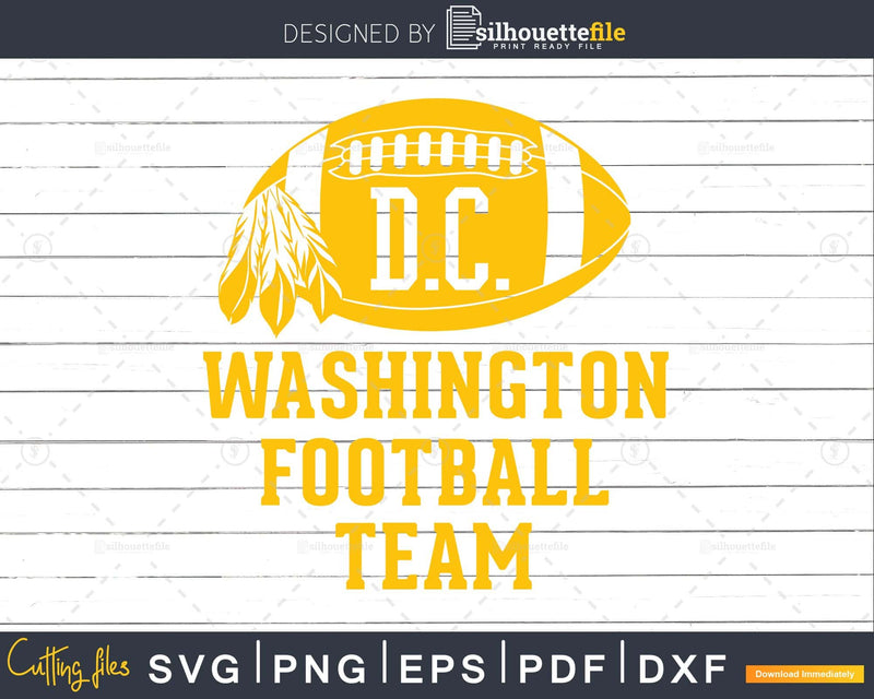 Washington Football DC Sports Team svg png dxf digital cut