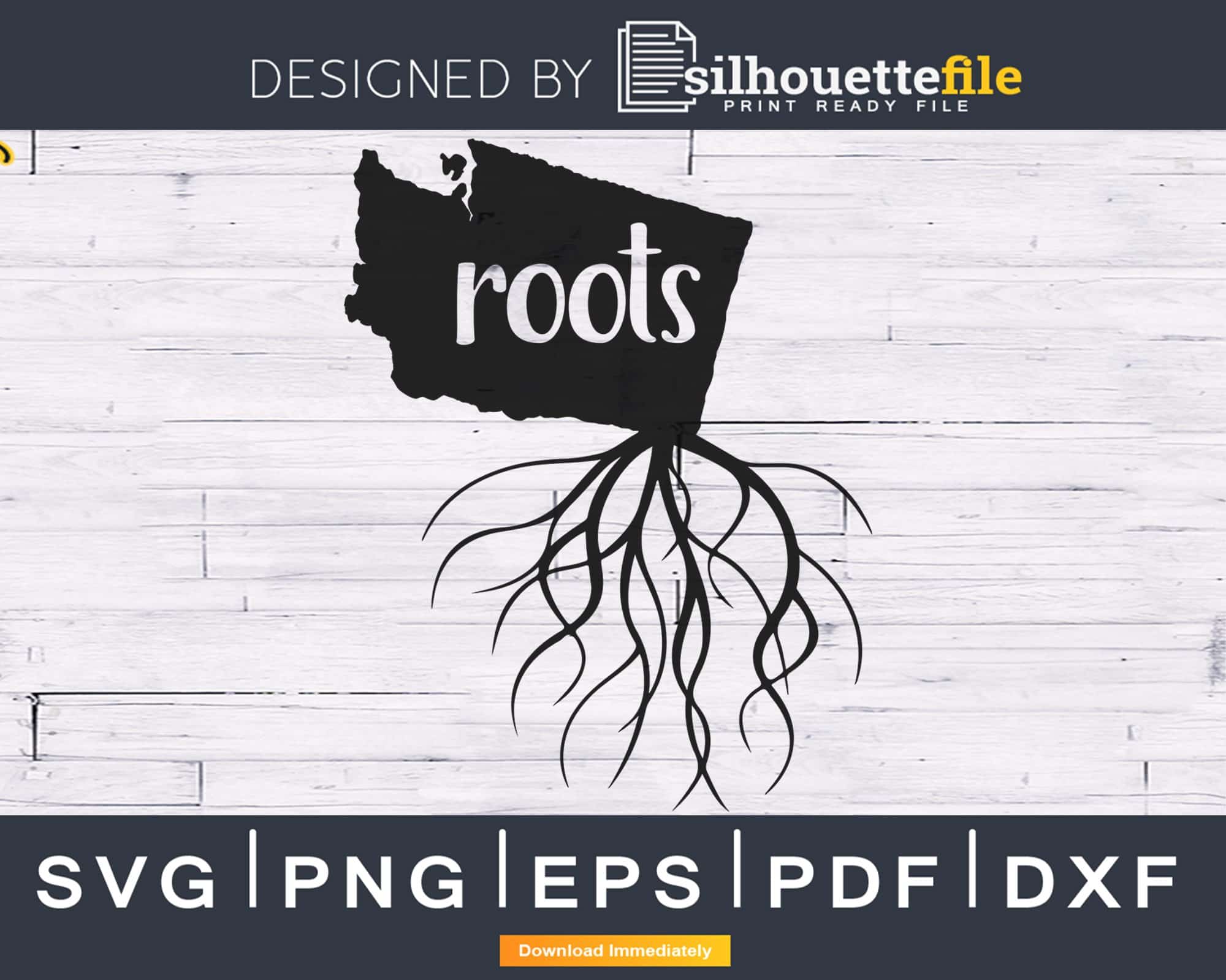 Washington WA Roots Home Native Map svg cricut cut | SilhouetteFile