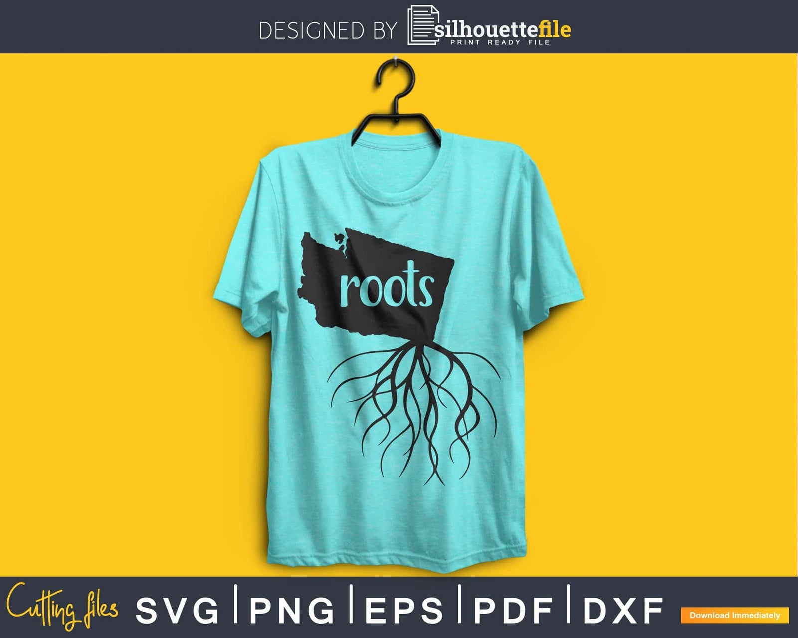 Washington WA Roots Home Native Map svg cricut cut | SilhouetteFile